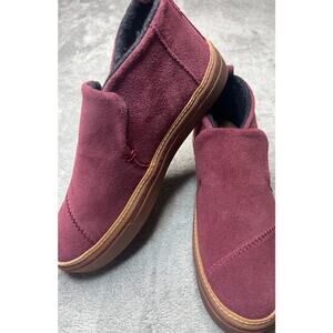 TOMS Paxton Maroon Water Resistant Slip On Women's‎ Shoes Size 5